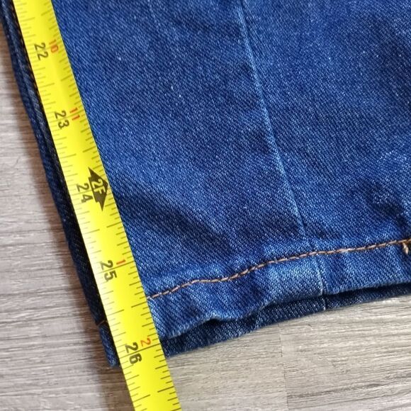 Denim Blvd Los Angeles Distressed Mom Jeans size 5 Dark Wash Blue NWT - Picture 8 of 12